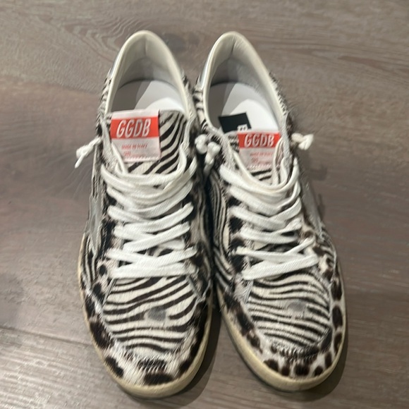 Golden Goose Ballstar zebra print shoes - Picture 1 of 7
